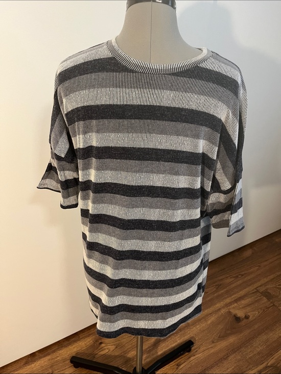 Cherish Other - Cherish Black & White Striped Knit Top